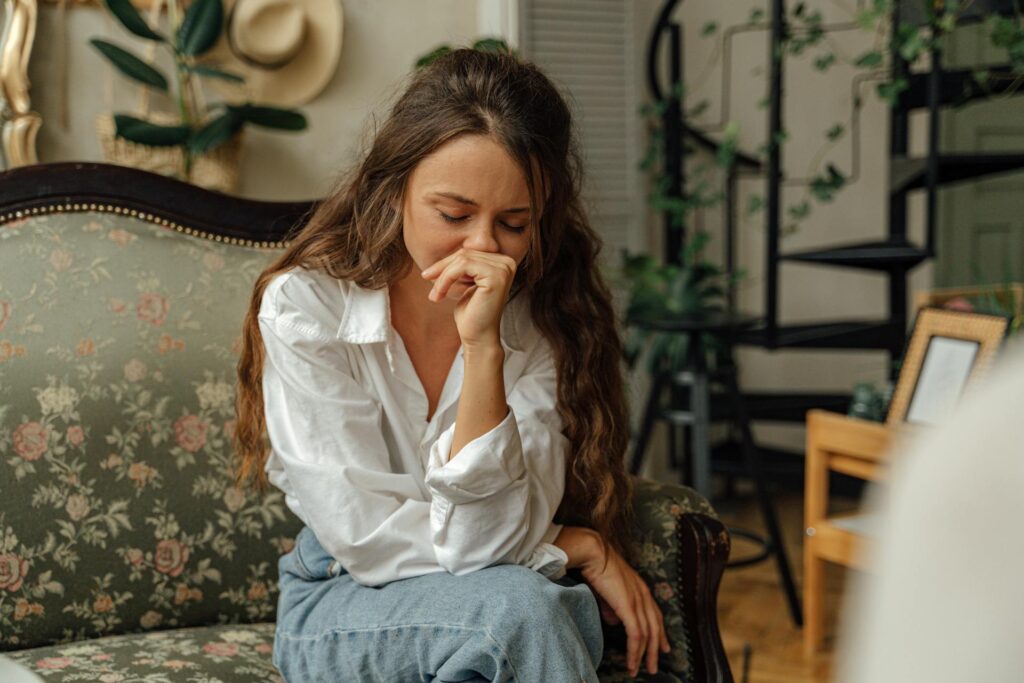 woman in white dress shirt